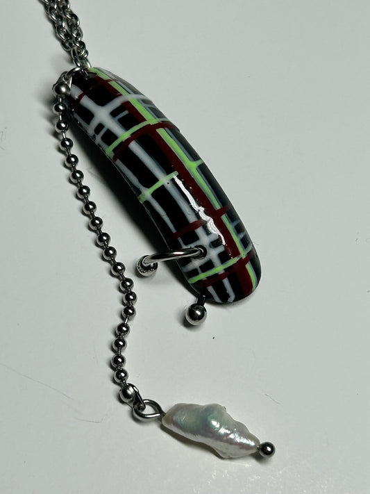 Tartan bag charm (1)