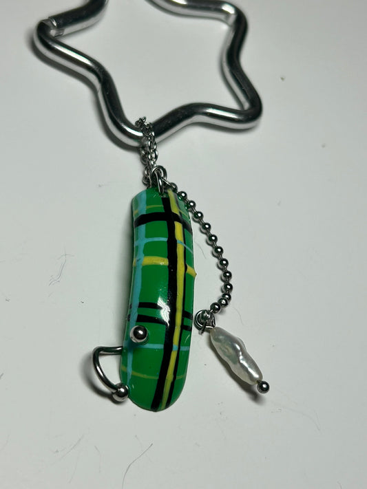 Tartan bag charm (3)